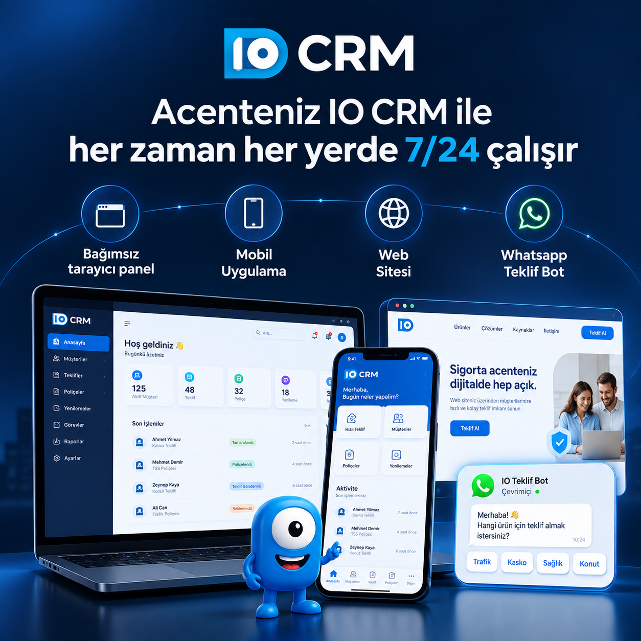 IO CRM her zaman her yerde